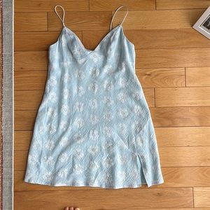 Princess Polly light blue floral dress